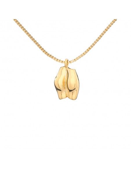 collar dorado trasero