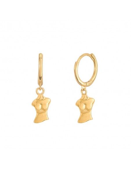 pendiente dorado venus