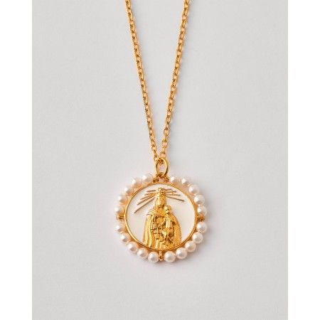 COLLAR VIRGEN DEL CARMEN PERLA