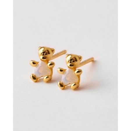 PENDIENTES INFANTIL OSO OPALO