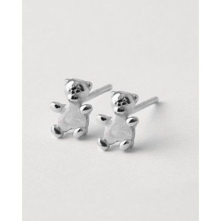 PENDIENTES INFANTIL OSO OPALO