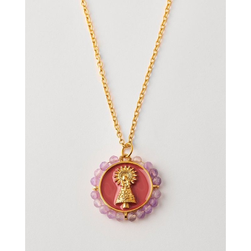 Collar Medalla Virgen Del Pilar 
