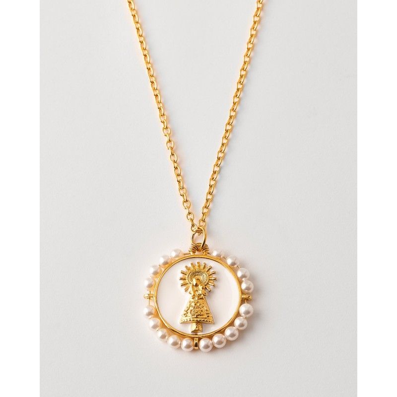 Collar Medalla Virgen Del Pilar