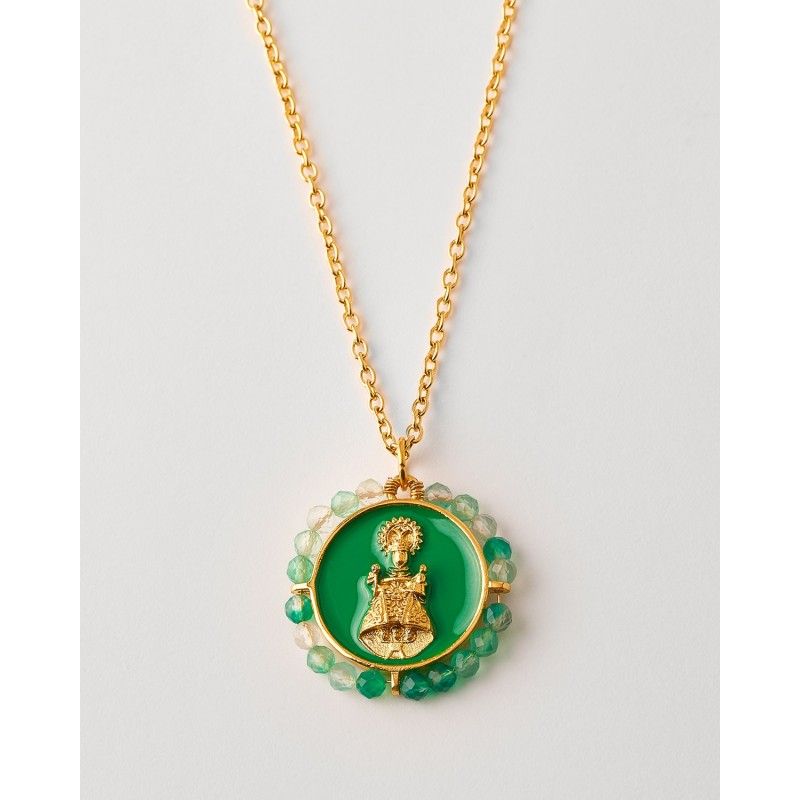 Collar Acero Medalla Virgen De...