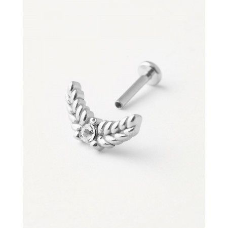 PIERCING HOJAS Y CIRCONITAS