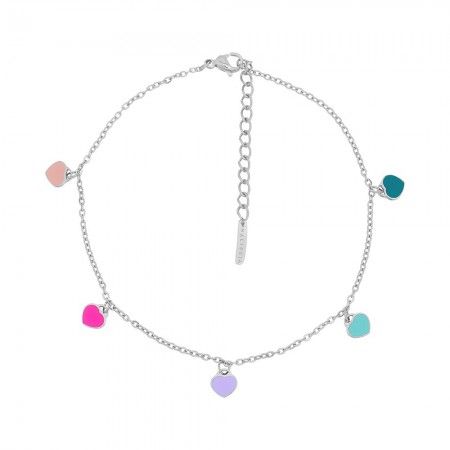 Tobillera corazones