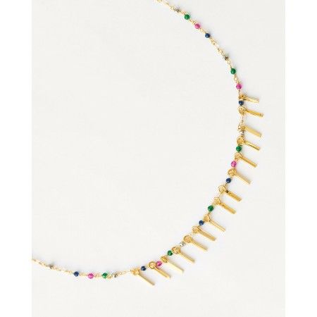 COLLAR MULTICOLOR PLATA