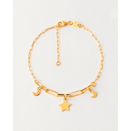 PULSERA ESTRELLA Y LUNAS...