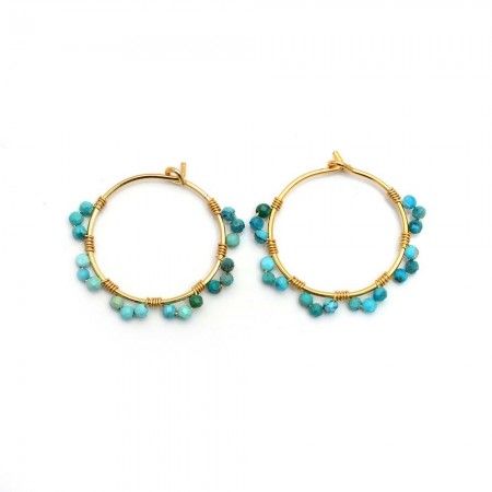 PENDIENTES PLATA MINERAL...