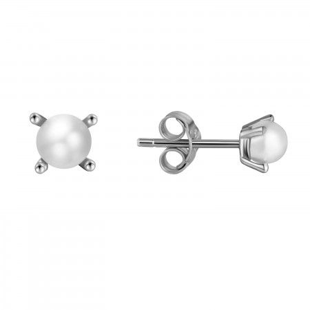 PENDIENTES PLATA PERLA 4 MM...