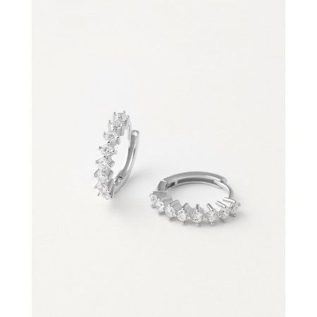 PENDIENTES ARO 12MM PLATA Y...