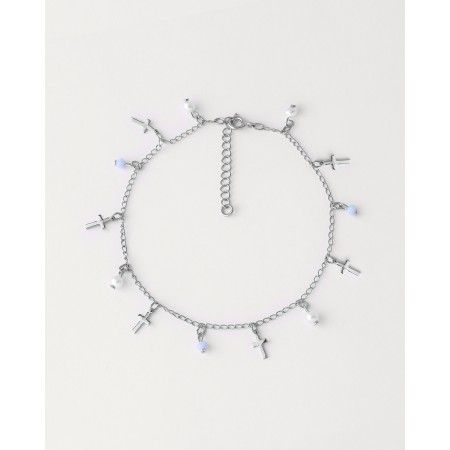 TOBILLERA METAL CRUCES