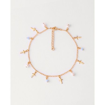 TOBILLERA METAL CRUCES