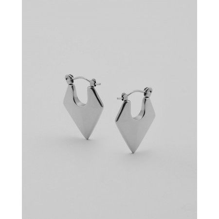 PENDIENTES ROMBO ACERO...