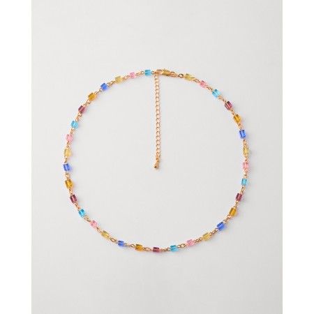 Collar Metal Cubos Cristal... 2