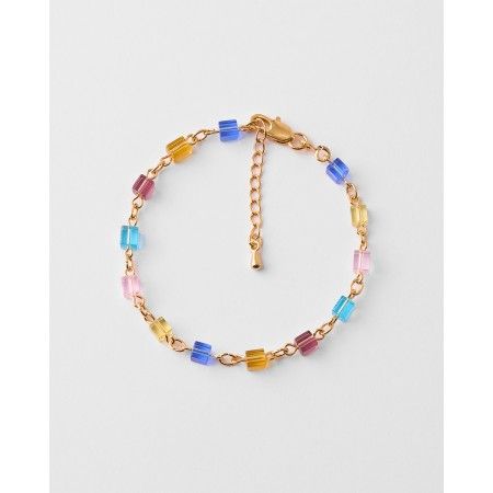 Pulsera Cubos Cristal...