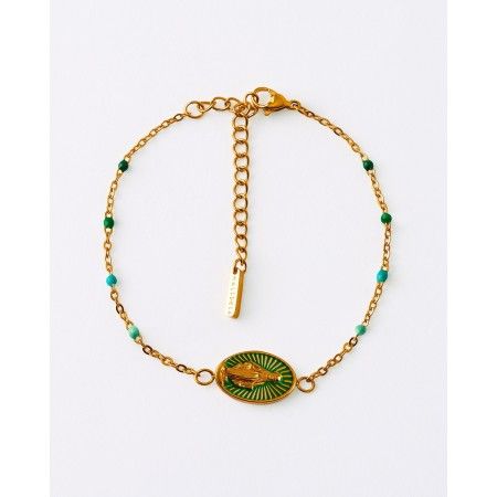PULSERA ACERO MEDALLA...