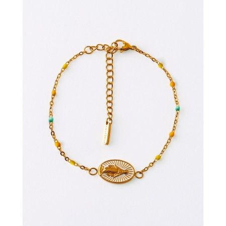 PULSERA ACERO MEDALLA...
