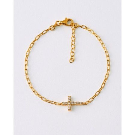 PULSERA ESLABONES CRUZ...