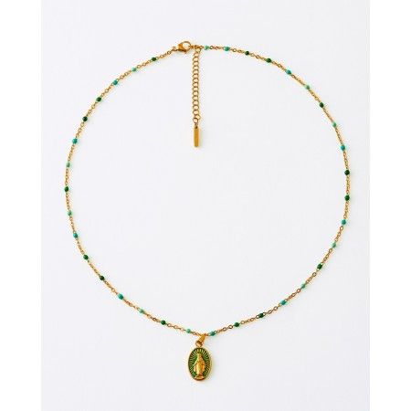 COLLAR ACERO MEDALLA VIRGEN...