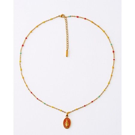 COLLAR ACERO MEDALLA VIRGEN...