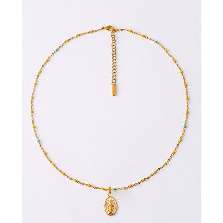 COLLAR ACERO MEDALLA VIRGEN...