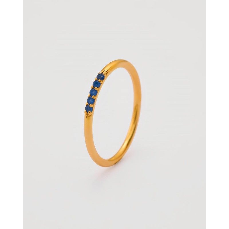 ANILLO TIRA DE 5 CIRCONITAS 1MM