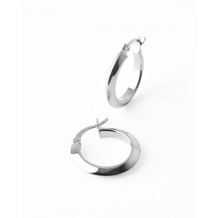 PENDIENTES ARO 20MM PLATA