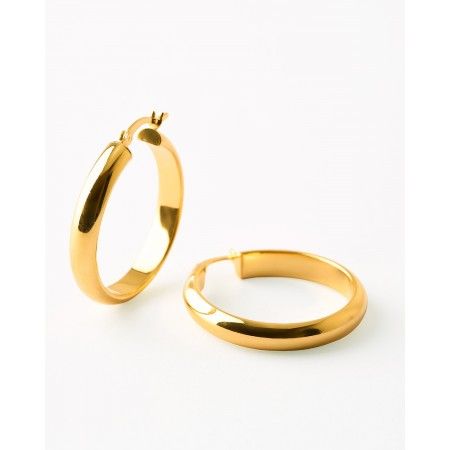 PENDIENTES ARO 30MM PLATA