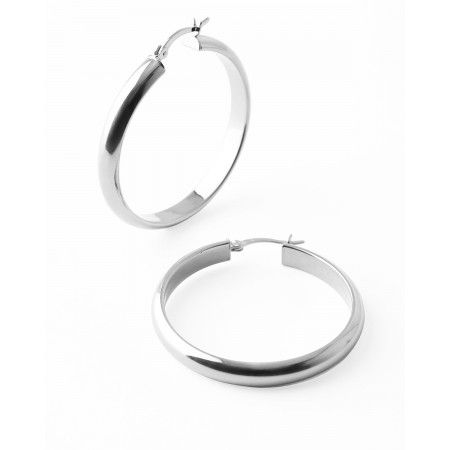 PENDIENTES ARO 38MM PLATA