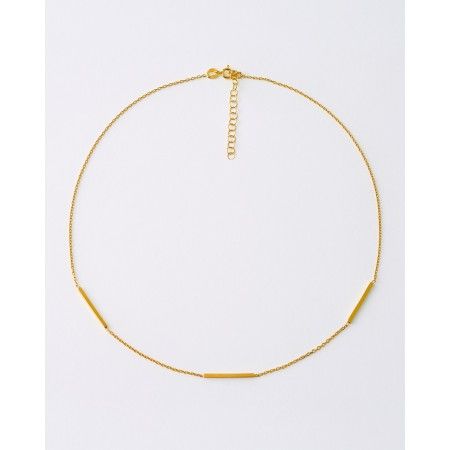 COLLAR PLATA 3 BARRAS