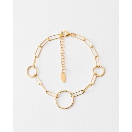 PULSERA PLATA CIRCULOS...