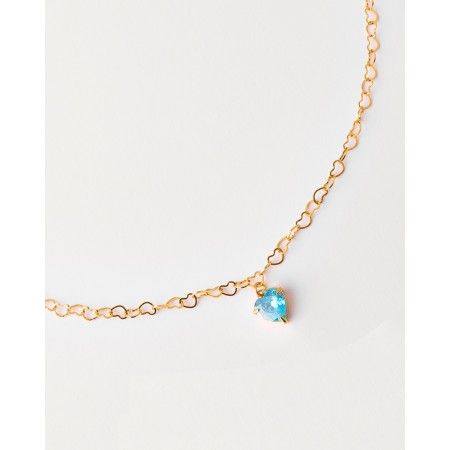 COLLAR CADENA CORAZON 44CM...
