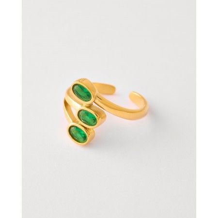 ANILLO ABIERTO 3 CIRCONITAS...