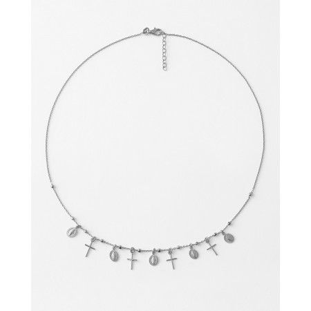 COLLAR PLATA 5 MEDALLAS...