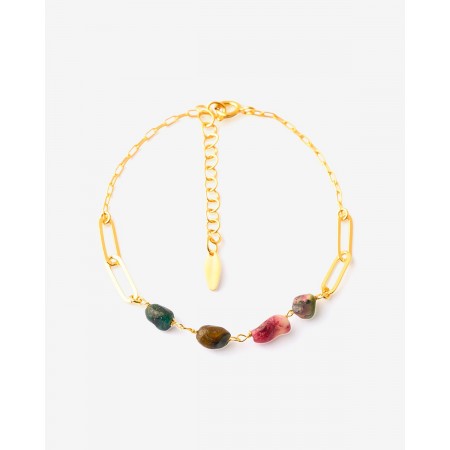 PULSERA PLATA ESLABONES Y...