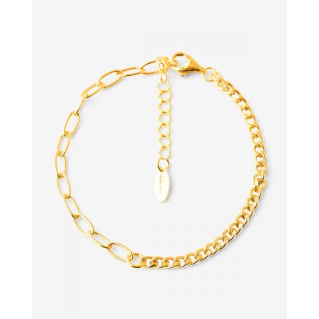 PULSERA PLATA CADENA Y...