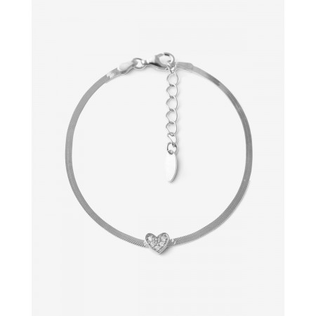 PULSERA PLATA SNAKE FLAT...