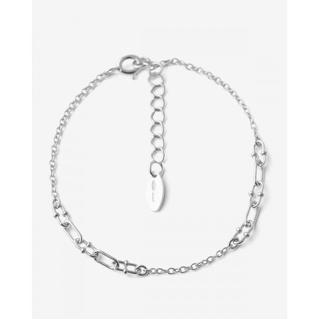 PULSERA PLATA ESLABONES...