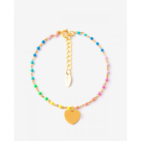PULSERA PLATA CORAZON...
