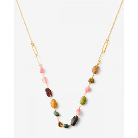 COLLAR PLATA ESLABONES Y...