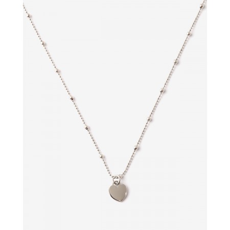 COLLAR PLATA CADENA BOLAS Y...