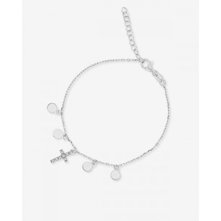 Pulsera Cruz Circonitas 4...