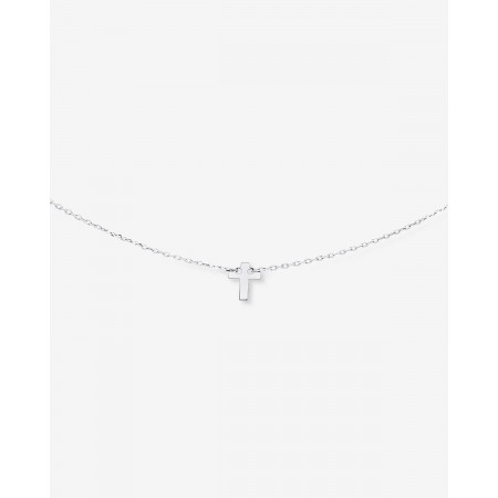 Collar Cruz  Plata