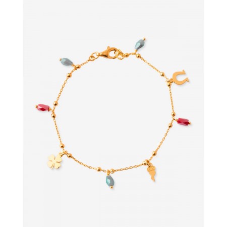 Pulsera Suerte Cristales...