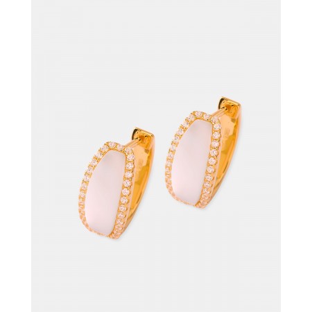 Pendientes Mop Y Circonitas...