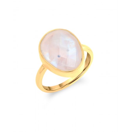ANILLO MINERAL PLATA OVALO...