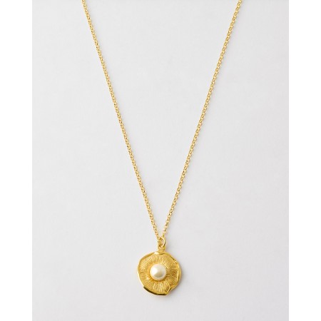 Collar Flor 18mm Perla 7mm...