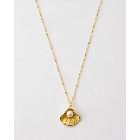 Collar Concha 20x8mm Perla...