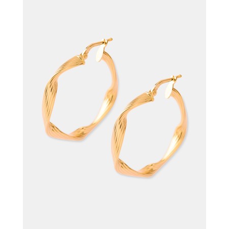 Pendientes Aro Rayado 25mm...